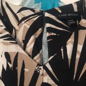 Lane Bryant maxi sleeveless dress size 14 / 16 neutral colors pockets